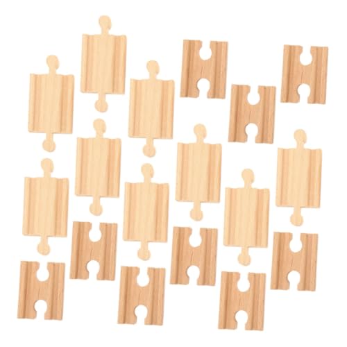 Anneome 18-teiliges Eisenbahnschienen-Set Aus Holz Zubehör Für Eisenbahnschienen Aus Holz Schienen-Set Für 3-jährige Jungen Und Mädchen Robustes Und Sicheres Spielzeug von Anneome
