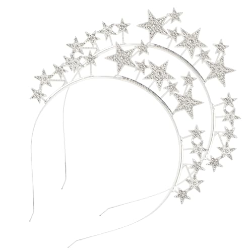 Anneome 2 Stück Glitzernder Stern Haarreif für Metall Pentagramm Haarreifen mit Klassischer Sternform Bequemer Haarschmuck für Mädchen für Partys Kostüme und Fotoshootings Anneome 2 Stück Glitzernder Stern Haarreif für Metall Pentagramm Haarreifen mit Klassischer Sternform Bequemer Haarschmuck für Mädchen für Partys Kostüme und Fotoshootings von Anneome