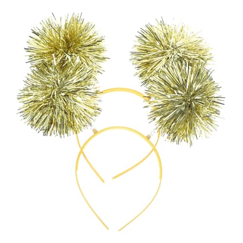 Anneome 2 Stück Haarreif mit Goldenem Lametta Leichtes Langlebiges Party Stirnband für Cosplay und Geburtstag Einfach zu Tragen als Festliche Haarschmuck Dekoration von Anneome