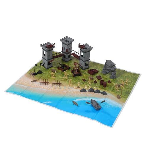 Anneome 293 Stück Teiliges Piraten-Soldaten-Figuren mit Miniatur Schloss und Zubehör Detailreiche Kunststoff Modelle für Sammler Einfacher Aufbau ohne Kleber Pädagogisches für Anneome 293 Stück Teiliges Piraten-Soldaten-Figuren mit Miniatur Schloss und Zubehör Detailreiche Kunststoff Modelle für Sammler Einfacher Aufbau ohne Kleber Pädagogisches für von Anneome