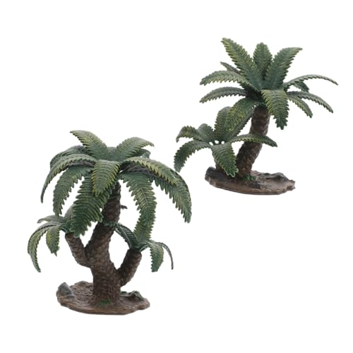 Anneome 2Stücke Miniaturbaummodell Landschaftsbaum Dekoration Robuster Kunstbaum für Mikrolandschaften und Dioramen Langlebiges Design für Projekte und von Anneome