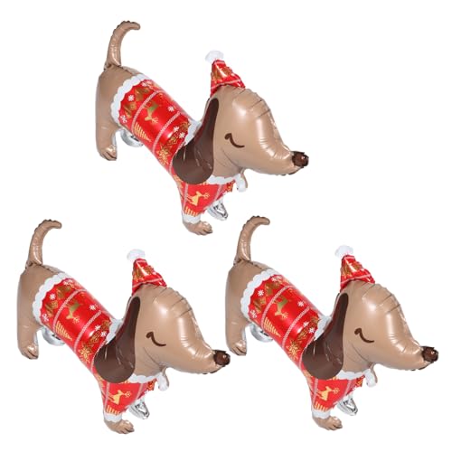 Anneome 3 Stück Teiliges Hunde Folienballons mit Hundemotiv Wiederverwendbare Tierparty-dekoration für Weihnachtsfeier Shower und Kindergeburtstag Glänzende Aluminiumfolie Einfache Anneome 3 Stück Teiliges Hunde Folienballons mit Hundemotiv Wiederverwendbare Tierparty-dekoration für Weihnachtsfeier Shower und Kindergeburtstag Glänzende Aluminiumfolie Einfache von Anneome