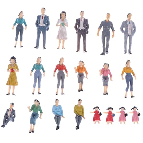 Anneome 30st Vorbildlicher Mann Bemalte Miniaturen Maßstabsgetreue Menschen Layout-Modelle Figuren Der Zuganlage Mini Menschen Figuren Modellbau Figuren 1 50 Sandkasten Spielzeug Plastik. von Anneome