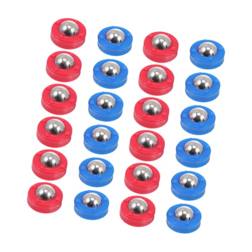 Anneome 32 Stück Teiliges Multifunktionales Zubehör Tischfußball und Shuffleboard Langlebige Rollende Bälle in Rot und Blau Kompatibel mit Verschiedenen Mini spieltischen Einfach zu von Anneome