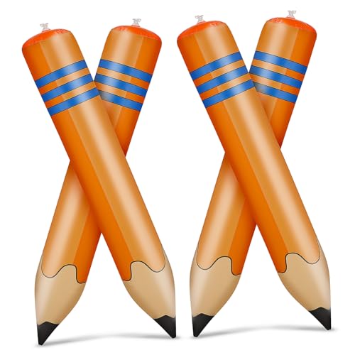 Anneome 4 Stück Teiliges Aufblasbares Jumbo bleistift Pvc material Schnelles Aufblasen Robuste Große Buntstift deko für Schulanfang Party Vielseitige Fotorequisite Orange Zufällige Farbe Anneome 4 Stück Teiliges Aufblasbares Jumbo bleistift Pvc material Schnelles Aufblasen Robuste Große Buntstift deko für Schulanfang Party Vielseitige Fotorequisite Orange Zufällige Farbe von Anneome