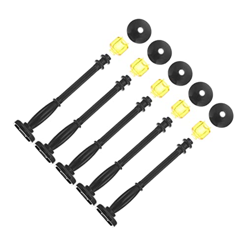 Anneome 5 Stück Mini Straßenlaternen Teilig Realistische Puppenhaus Lampen Robustem Gelbe LED Lichter Lernspielzeug für Verkehrssicherheit Vielseitig für Garten und Weihnachtsdeko von Anneome