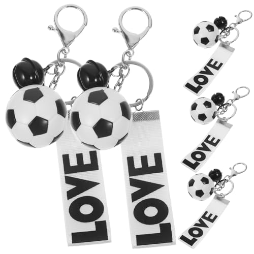 Anneome 5 Stück Teiliges Fußball Schlüsselanhänger Kreative Dekorative Fußball Schlüsselringe Sport Fan für Männer und Frauen als Auto und Taschenanhänger Fußballfans Zubehör Anneome 5 Stück Teiliges Fußball Schlüsselanhänger Kreative Dekorative Fußball Schlüsselringe Sport Fan für Männer und Frauen als Auto und Taschenanhänger Fußballfans Zubehör von Anneome
