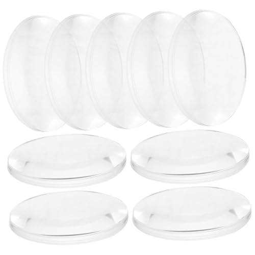 Anneome 50 Stück Bikonvexe Linse Transparent Optisch Linsenphysik Für Das Labor Geformt Polierte Konvexe Linse Hilfsmittel Für Den Physikunterricht Teleskop-objektiv Acryl von Anneome