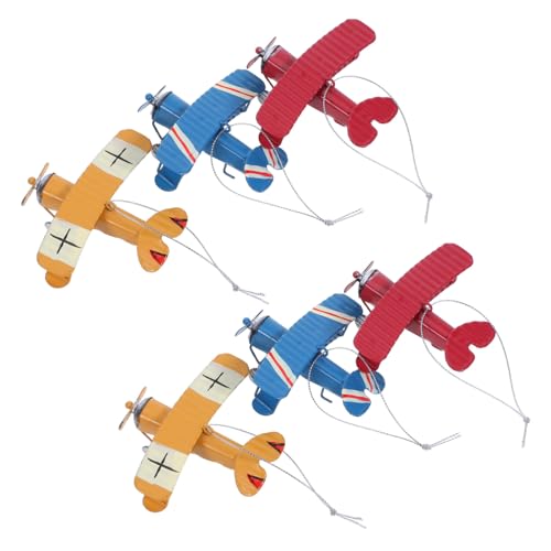 Anneome 6 Stück Metall Druckguss Flugzeug Heimdekoration Retro Flugzeugmodell Flugzeugmodelle Für Erwachsene Spielzeugflugzeug Eisenflugzeugmodell Dekoratives Flugzeug Vintage Mini von Anneome