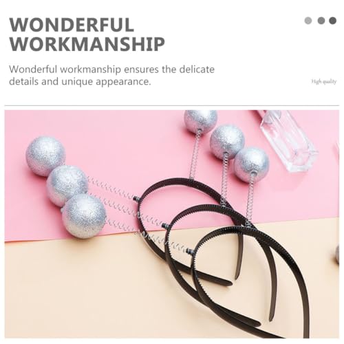Anneome 6 Stück Teiliges Schaumkugel Haarband Langlebiger Haarschmuck mit Einzigartigen Weißen Bällen Kreatives Stirnband für Damen und Mädchen für Karneval Party und Festliche Anlässe von Anneome