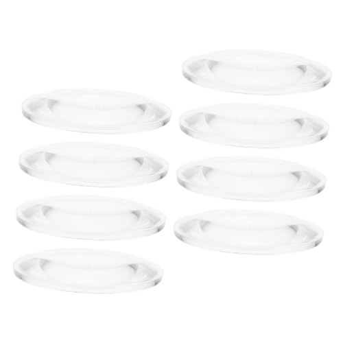 Anneome 8 Stück Teiliges Doppelt konvexe Acryl optik linsen Transparent für Physik experimente Kinderforscher und Wissenschaftliche Vergrößerungslupen im Unterricht von Anneome