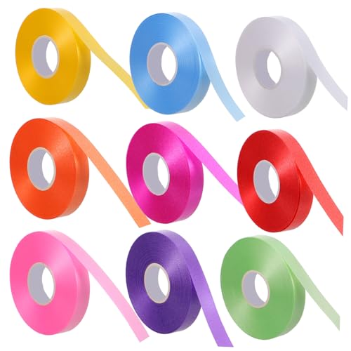 Anneome 9stücke Bunte Dekorationsbänder Für Ballons Mit Vielseitigem Strapazierfähigem Und Flexiblen Curling-ribbon Verschiedenen Farben Für Hochzeiten Partys Und Geschenkpakkungen von Anneome