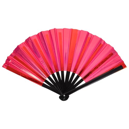 Anneome Faltbarer Chinesischer Handfächer aus PVC Leichter Tanz und Party Fächer Faltbarer Handventilator für Hochzeit Performance und Dekorative Bühnenaccessoires Tragbar und Robust Anneome Faltbarer Chinesischer Handfächer aus PVC Leichter Tanz und Party Fächer Faltbarer Handventilator für Hochzeit Performance und Dekorative Bühnenaccessoires Tragbar und Robust von Anneome