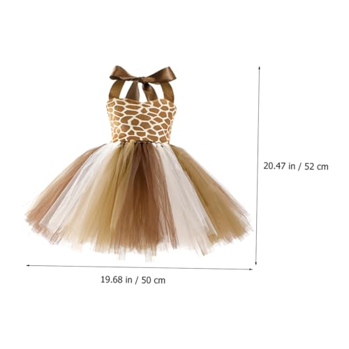 Anneome Giraffen Kostüm Teilig mit Ärmellosem Kleid Mesh Design und Tierohren Haarreif für Halloween Party Cosplay Geburtstag Bühnenauftritt Anneome Giraffen Kostüm Teilig mit Ärmellosem Kleid Mesh Design und Tierohren Haarreif für Halloween Party Cosplay Geburtstag Bühnenauftritt von Anneome