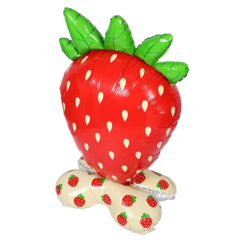 Anneome Großer Aufblasbarer Erdbeerballon Realistisches Frucht Design Strapazierfähiges Material Einfache Befüllung Stehender Fotorequisit für Geburtstagsfeiern Babypartys Sommerfeste Anneome Großer Aufblasbarer Erdbeerballon Realistisches Frucht Design Strapazierfähiges Material Einfache Befüllung Stehender Fotorequisit für Geburtstagsfeiern Babypartys Sommerfeste von Anneome