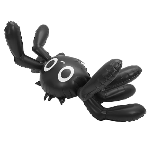 Anneome Großer Halloween Spinnen Folienballon Aufblasbare Schwarze Riesenspinne Wiederverwendbare Halloween Party Geburtstagsdeko Schnell Aufblasbar für Garten Spukhaus und Kinderfeiern von Anneome