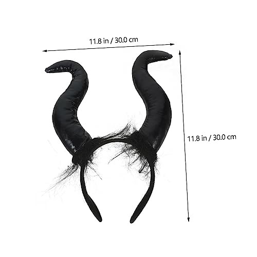 Anneome Halloween Teufelshörner Haarreif mit Schwarzen Ochsenhörnern Leichtes Langlebiges Cosplay Kostüm Zubehör für Halloween Party Karneval und Fotodeko für Damen und Herren Anneome Halloween Teufelshörner Haarreif mit Schwarzen Ochsenhörnern Leichtes Langlebiges Cosplay Kostüm Zubehör für Halloween Party Karneval und Fotodeko für Damen und Herren von Anneome