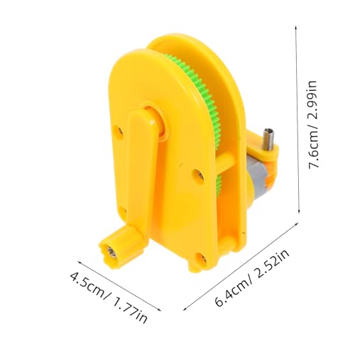 Anneome Handkurbelgenerator DIY Handgenerator Physik Experiment Wissenschaftliches Klassenzimmer Lernspielzeug für Schüler Elektromagnetisches Stromerzeuger Bastelset von Anneome