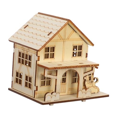 Anneome Holzpuzzle Bausatz Holzhaus mit LED Beleuchtung Komplettset DIY Bastelset für Erwachsene Originelles Holzmodell Gartenhaus Dekoration Lernspielzeug Anneome Holzpuzzle Bausatz Holzhaus mit LED Beleuchtung Komplettset DIY Bastelset für Erwachsene Originelles Holzmodell Gartenhaus Dekoration Lernspielzeug von Anneome