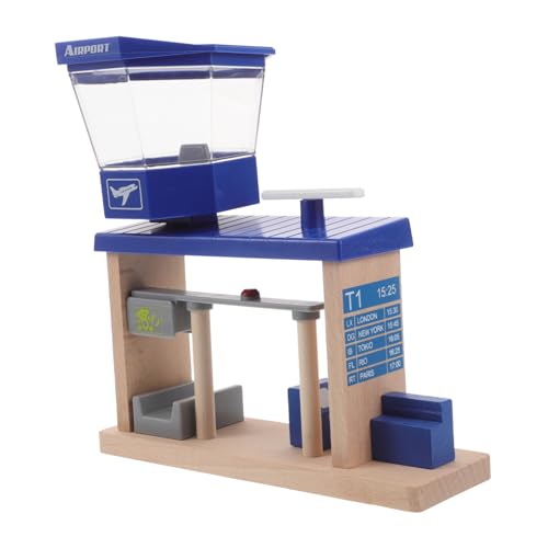 Anneome Holzspielzeug Flugzeugstation Mit Gleiszubehör Interaktives Rollenspielset Für Fördert Feinmotorik Und Kreativität Sicheres Holz Für Jahre von Anneome