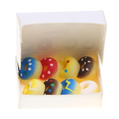 Anneome Miniatur Donuts Dekoration Realistische Resin Simulation Dessert Modell Miniature Food Spielset für Puppenhaus DIY Micro Landschaft Kinderfreundliches Pretend Play Zubehör von Anneome