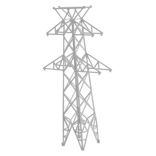 Anneome Miniatur Elektrischer Turm Modellbausatz aus Robustem Abs Kunststoff Detaillierte Landschafts Eisenbahnzubehör für Sandtisch Garten Diorama-Dekoration von Anneome