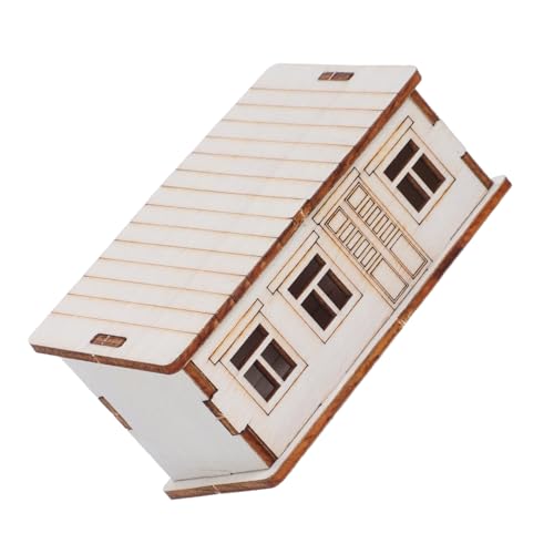 Anneome Miniatur-holzhaus Bausatz Unvollendetes DIY Modell Kleine Holzhaus zum Bemalen Rustikale Dekoration für Weihnachten Wohnkultur Tischmitte Anneome Miniatur-holzhaus Bausatz Unvollendetes DIY Modell Kleine Holzhaus zum Bemalen Rustikale Dekoration für Weihnachten Wohnkultur Tischmitte von Anneome