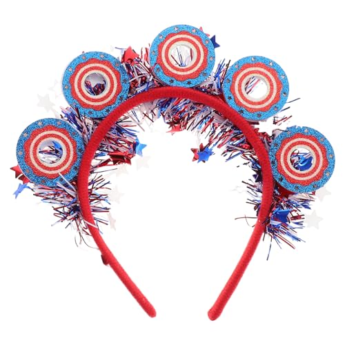 Anneome Patriotisches Haarband mit Sternen und Donut Girlande für Unabhängigkeitstag Wiederverwendbares Vielseitiges Kopfschmuck Accessoire für Partys und Feiern Geeignet für Haartypen Anneome Patriotisches Haarband mit Sternen und Donut Girlande für Unabhängigkeitstag Wiederverwendbares Vielseitiges Kopfschmuck Accessoire für Partys und Feiern Geeignet für Haartypen von Anneome