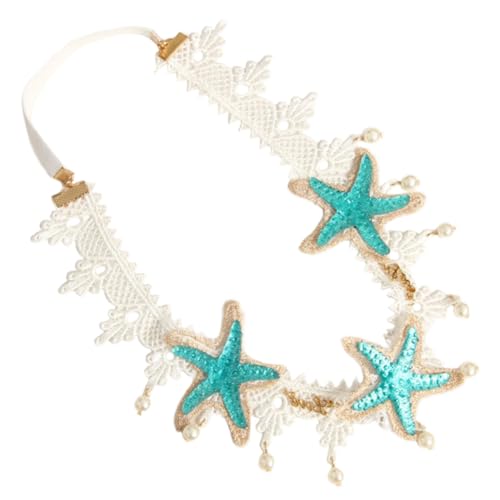 Anneome Seestern Stirnband mit Spitze und Perlen Eleganter Haarschmuck für Damen und Mädchen Geeignet für Strand Hochzeit Party und Meerjungfrau Accessoires Anneome Seestern Stirnband mit Spitze und Perlen Eleganter Haarschmuck für Damen und Mädchen Geeignet für Strand Hochzeit Party und Meerjungfrau Accessoires von Anneome