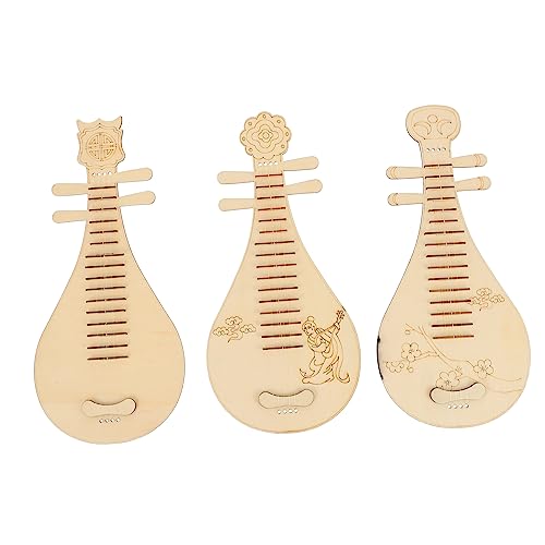 Anneome Selbstgemacht Holzlauten für Kinder – 3 Stück Chinesischer Stil Pädagogisches Instrument Retro Spielzeug Musikspielzeug zur Motorik von Anneome