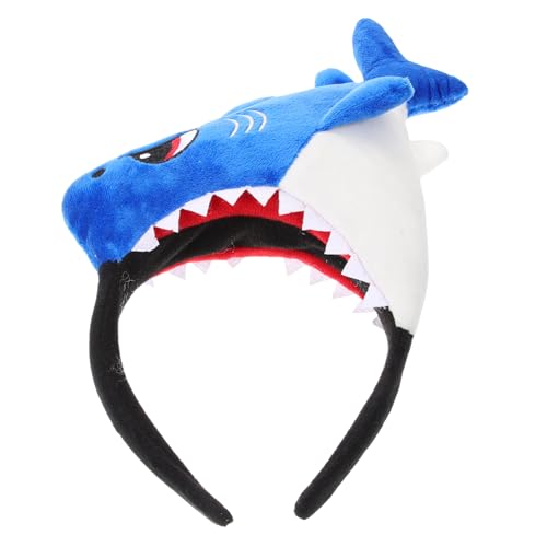 Anneome Shark Haarreif Cartoon Haarband für Damen Mädchen Festival Kopfschmuck Weiches Stirnband Unisex Kopfaccessoire von Anneome