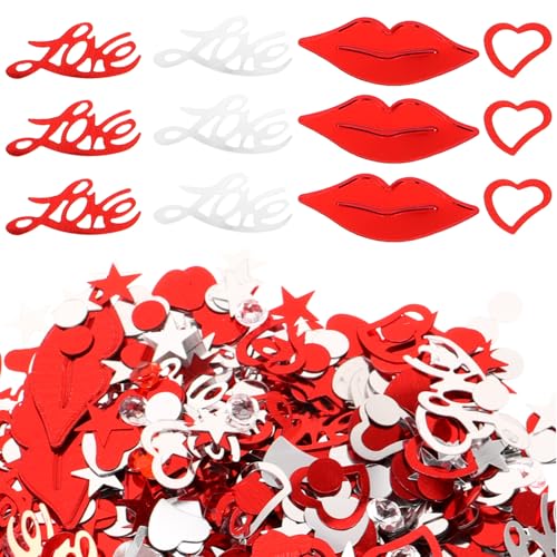 Anneome Valentinstag Konfetti für Hochzeiten Jubiläen und Romantische Feiern Dekorative Pailletten Lippenform Langlebig und Farbenfroh für Festliche Anlässe Anneome Valentinstag Konfetti für Hochzeiten Jubiläen und Romantische Feiern Dekorative Pailletten Lippenform Langlebig und Farbenfroh für Festliche Anlässe von Anneome