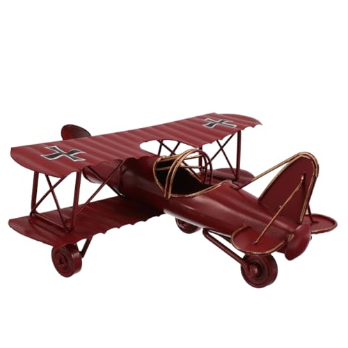 Anneome Vintage Eisen Flugzeug Modell Retro Metallfigur Desktop Dekoration für Büro Kinderzimmer Sammler Anneome Vintage Eisen Flugzeug Modell Retro Metallfigur Desktop Dekoration für Büro Kinderzimmer Sammler von Anneome