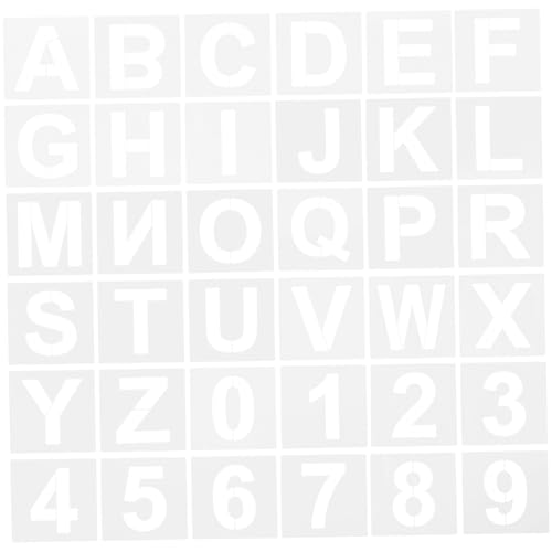Anneome Wiederverwendbare Druckschablonen Wandmalerei-Set 4 Zoll Buchstaben- Und Zahlenschablonen Für Die Inneneinrichtung Anneome Wiederverwendbare Druckschablonen Wandmalerei-Set 4 Zoll Buchstaben- Und Zahlenschablonen Für Die Inneneinrichtung von Anneome