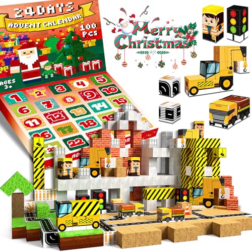 Annexfun Magnetische Bausteine Magnetische Bauwelt Straßenaufsatz Set Baustelle Weihnachten Steht vor der Tür Spielzeug ab 4 5 6 7 8 9 10 Jungen von Annexfun