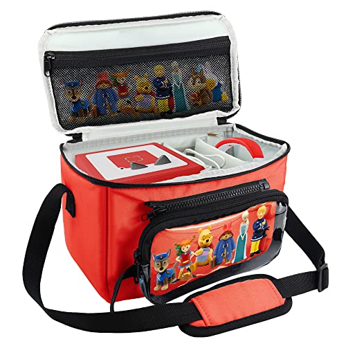 Tasche für Toniebox Tonies Hörfiguren Tigerbox Touch, mit Abnehmbar Tragetasche für Tonies Lieder und Tigerkarten, Rot Kinderkoffer für Tragen Toniebox Starterset, Ladegerät, Tonies Lauscher Tasche für Toniebox Tonies Hörfiguren Tigerbox Touch, mit Abnehmbar Tragetasche für Tonies Lieder und Tigerkarten, Rot Kinderkoffer für Tragen Toniebox Starterset, Ladegerät, Tonies Lauscher von Annmore