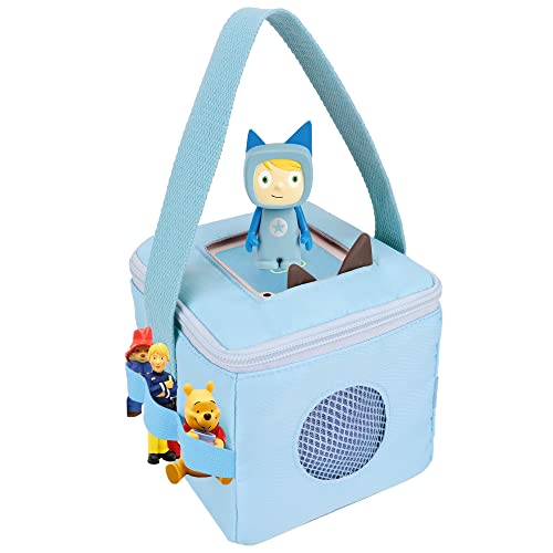 Tasche für Tonies Hörfiguren und Toniebox, Blau Tragetasche für Starter Set Jungen, Aufbewahrung für Lieder, Transporttasche für Hörwürfel Zubehör z.B. Kreativ Figuren von Annmore