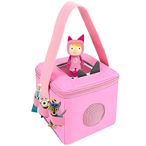 Tasche für Tonies Hörfiguren und Toniebox, Pink Tragetasche für Mädchen, Aufbewahren für Tonies, Transporttasche für Hörwürfel Zubehör z.B. Kreativ Figuren, Geburtstagsgeschenk für Kinder 3-8 Jahre Tasche für Tonies Hörfiguren und Toniebox, Pink Tragetasche für Mädchen, Aufbewahren für Tonies, Transporttasche für Hörwürfel Zubehör z.B. Kreativ Figuren, Geburtstagsgeschenk für Kinder 3-8 Jahre von Annmore