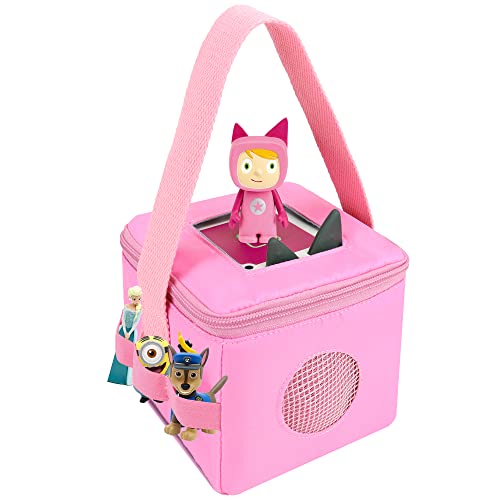 Tasche für Tonies Hörfiguren und Toniebox, Pink Tragetasche für Mädchen, Aufbewahren für Tonies, Transporttasche für Hörwürfel Zubehör z.B. Kreativ Figuren, Geburtstagsgeschenk für Kinder 3-8 Jahre von Annmore