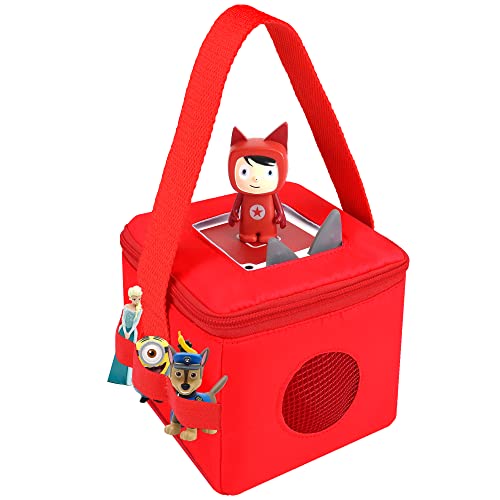 Tasche für Tonies Hörfiguren und Toniebox, Rot Tragetasche für Mädchen Jungen 3-8 Jahren, Beutel für Tonies Lieder, Transporttasche für Hörwürfel Toniebox Zubehör z.B. Ladegerät, Kreativ Figuren Tasche für Tonies Hörfiguren und Toniebox, Rot Tragetasche für Mädchen Jungen 3-8 Jahren, Beutel für Tonies Lieder, Transporttasche für Hörwürfel Toniebox Zubehör z.B. Ladegerät, Kreativ Figuren von Annmore