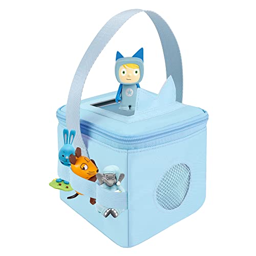 Tragetasche für Tonies Hörfiguren und Toniebox, mit Hülle für Toniebox Ohren, Transporttasche für Tonies Schlaflieder Figuren, Zubehör für Toniebox, Blau Tragetasche für Tonies Hörfiguren und Toniebox, mit Hülle für Toniebox Ohren, Transporttasche für Tonies Schlaflieder Figuren, Zubehör für Toniebox, Blau von Annmore