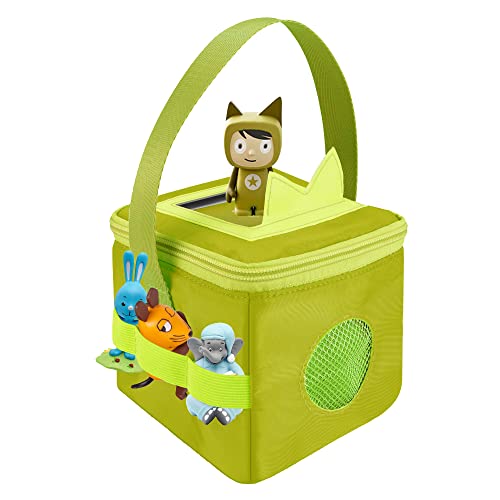 Transporttasche für Toniebox und Figuren mit Bezug für Tonies Ohren, Aufbewahrungstasche für Toniebox Zubehör, Grün von Annmore