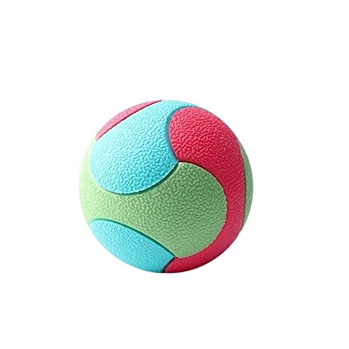 Anomidry hundespielzeug Ball Hundespielzeug Schleifzahn Anti-Biss elastischer Ball Self-Hi-Relief-Training Color-Blocking Rubber Solid Ball Pet (Color : A, Size : 5.5cm) von Anomidry