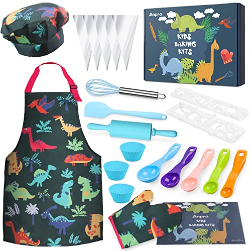 Anpro Koch- und Backset für Kinder, Rollenspiele für Kinder von 3 bis 7 Jahren, Schürzen für Mädchen, nach Maß, Kochmützen, Rollenspiel-Kostüm-Sets Anpro Koch- und Backset für Kinder, Rollenspiele für Kinder von 3 bis 7 Jahren, Schürzen für Mädchen, nach Maß, Kochmützen, Rollenspiel-Kostüm-Sets von Anpro