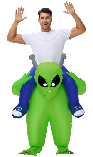 Anroong Aufblasbares Alien-Kostüm für Erwachsene, Halloween, aufblasbares Alien-Kostüm, Alien-Kostüm, für Männer und Frauen, lustige Cosplay-Party Anroong Aufblasbares Alien-Kostüm für Erwachsene, Halloween, aufblasbares Alien-Kostüm, Alien-Kostüm, für Männer und Frauen, lustige Cosplay-Party von Anroong