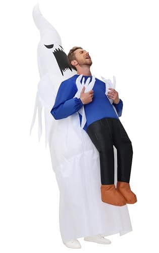 Anroong Aufblasbares Kostüm für Erwachsene, Geisterabduktionskostüm, Halloween, aufblasbares Geisterkostüm, Verkleidung, Herren, Damen, Cosplay-Party von Anroong