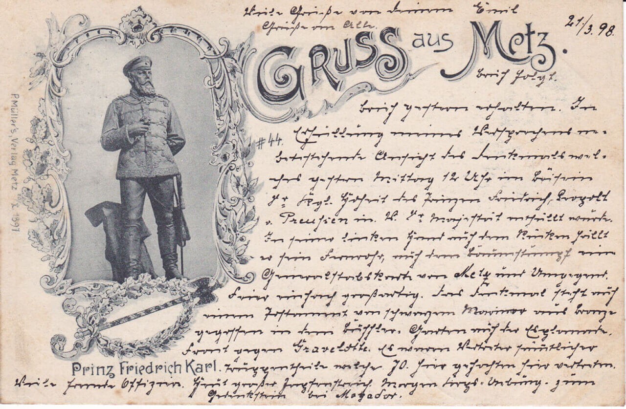 Ansichtskarte Gruss aus Metz, ein altes Original Ansichtskarte Gruss aus Metz, ein altes Original von Ansichtskarten