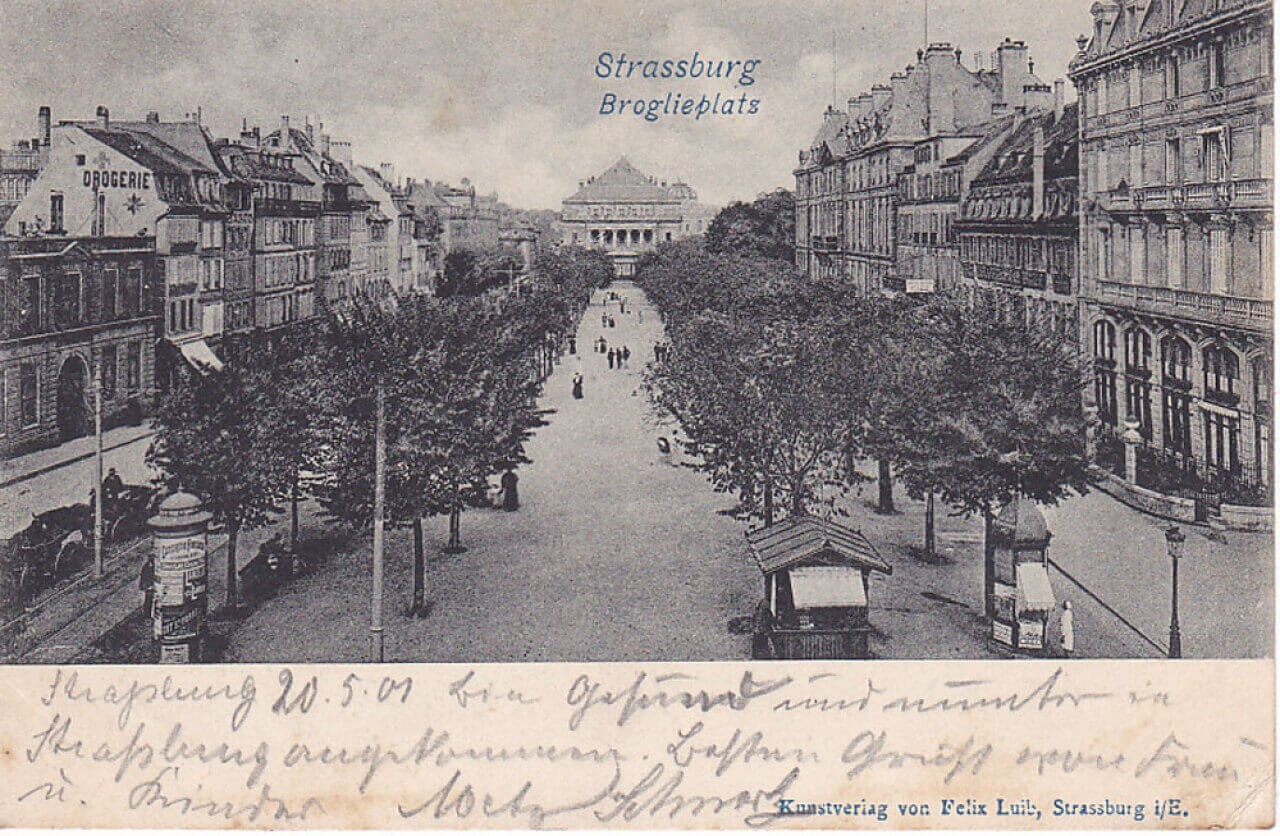 Ansichtskarte Strassburg Broglieplatz, ein altes Original Ansichtskarte Strassburg Broglieplatz, ein altes Original von Ansichtskarten