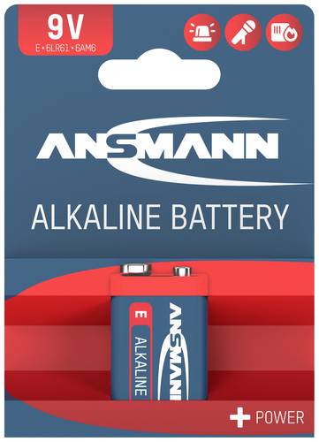 Ansmann 6LR61 Red-Line 9V Block-Batterie Alkali-Mangan 9V 1St. von Ansmann