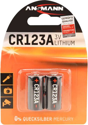 Ansmann CR17335 Fotobatterie CR-123A Lithium 1375 mAh 3V 2St. von Ansmann